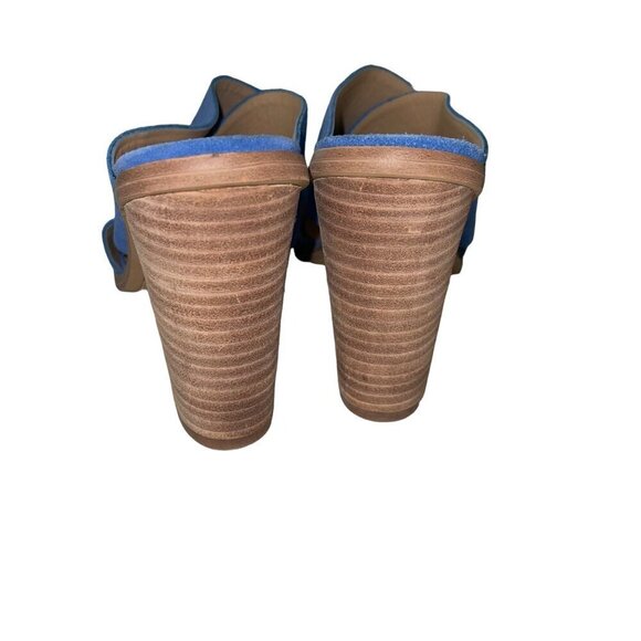 Marc Fisher Ltd Womens Mules Size 9.5 Blue Suede Volla Open Toe China - Picture 4 of 8